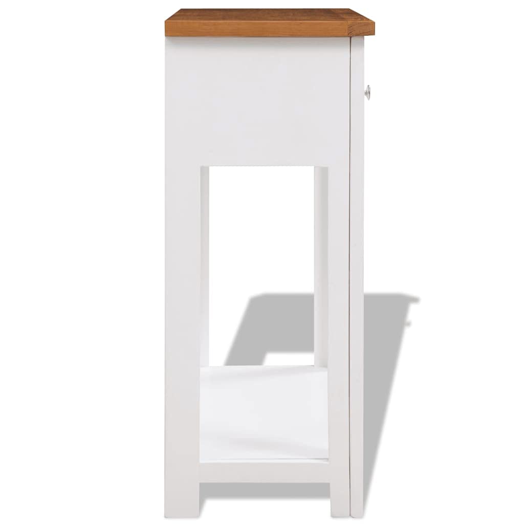 Solid Oak Wood Side Table U202