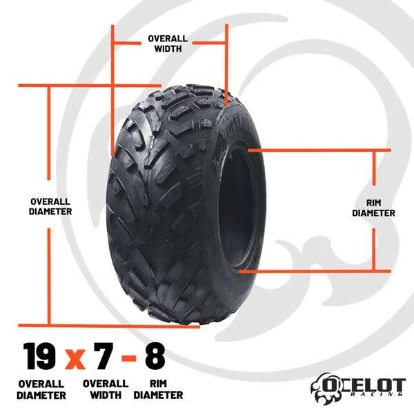 19x7-8 All Terrain 4-Ply ATV Tires L279783