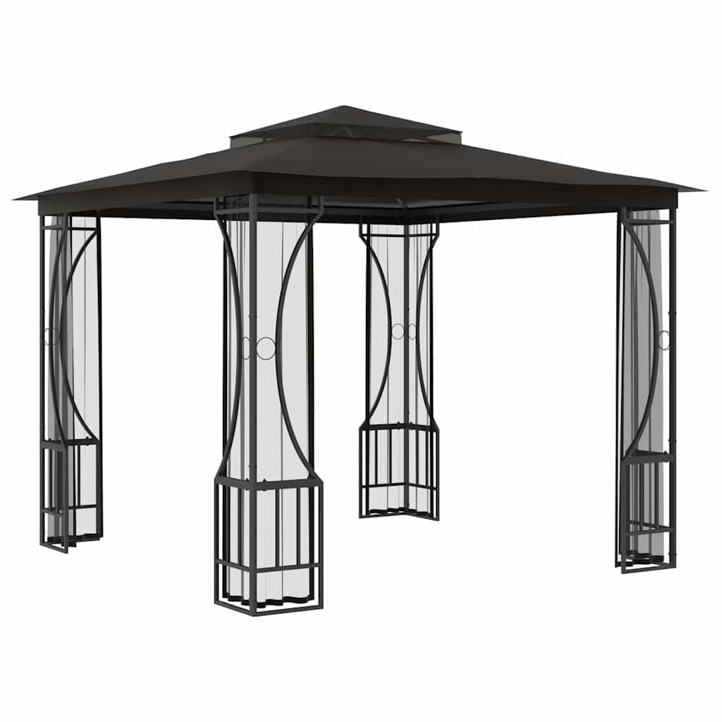 9.8'x9.8' Pop Up Outdoor Gazebo with Mosquito Netting T642326