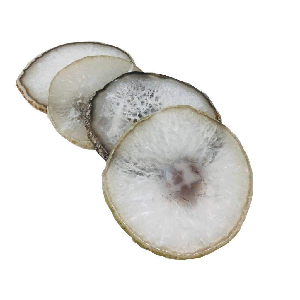 Natural Agate Coasters Set of 4 Z77873