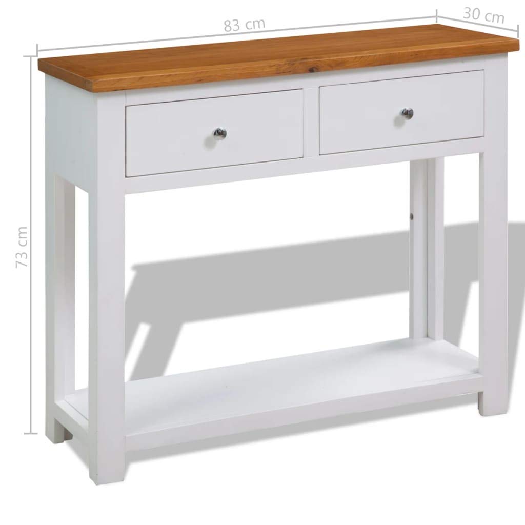 Solid Oak Wood Side Table U202