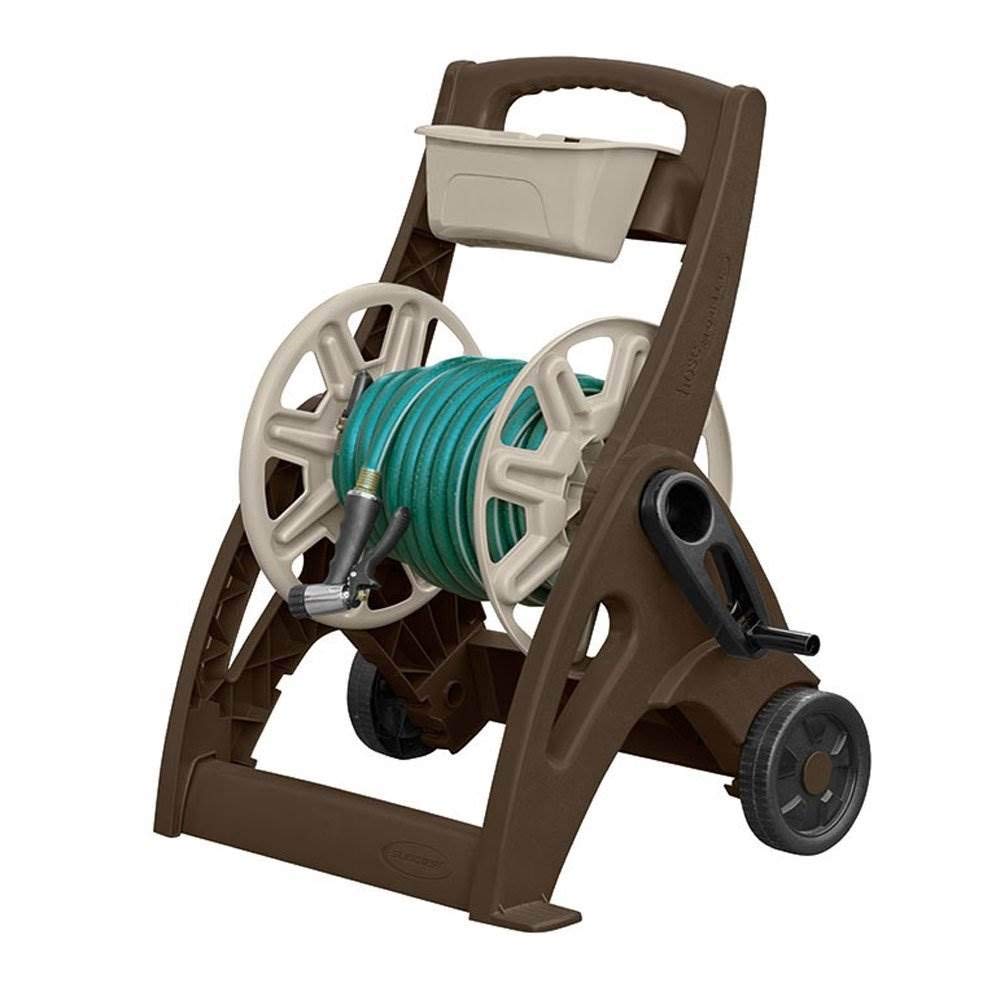 Lightweight Portable Garden Hose Reel Cart with Wheels and Crank Handle Y780