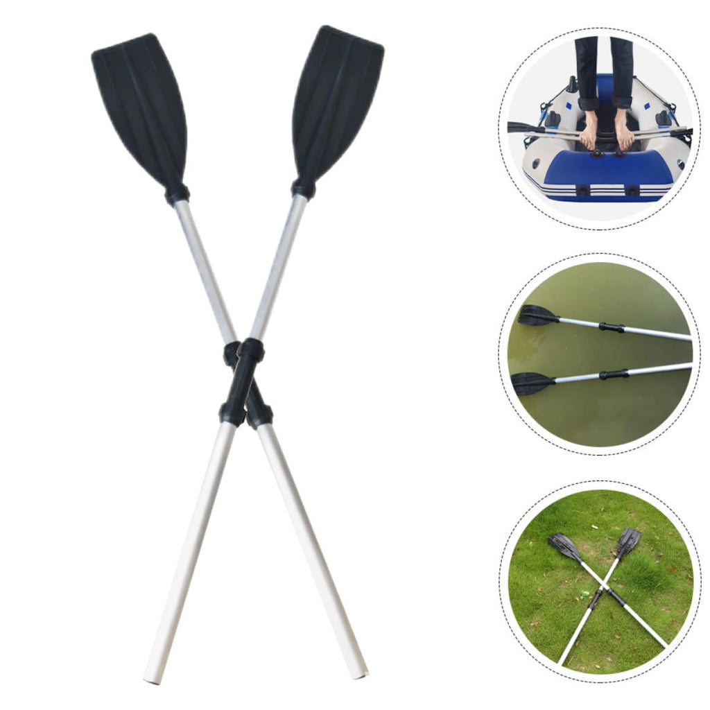 2pcs Aluminum Alloy Kayak Paddle Adjustable Telescopic Shaft E88212