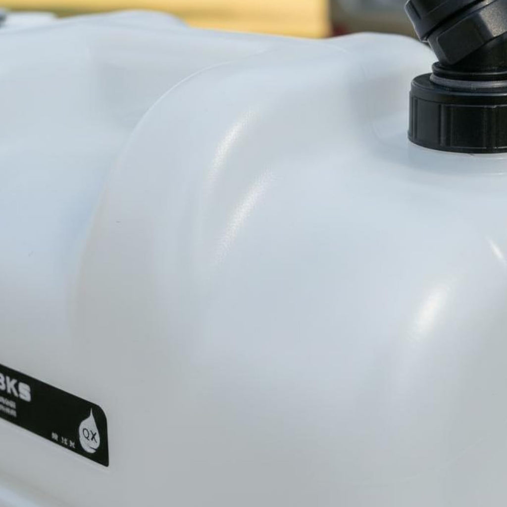 Portable Water Container with Faucet, Wheels, Black I1090