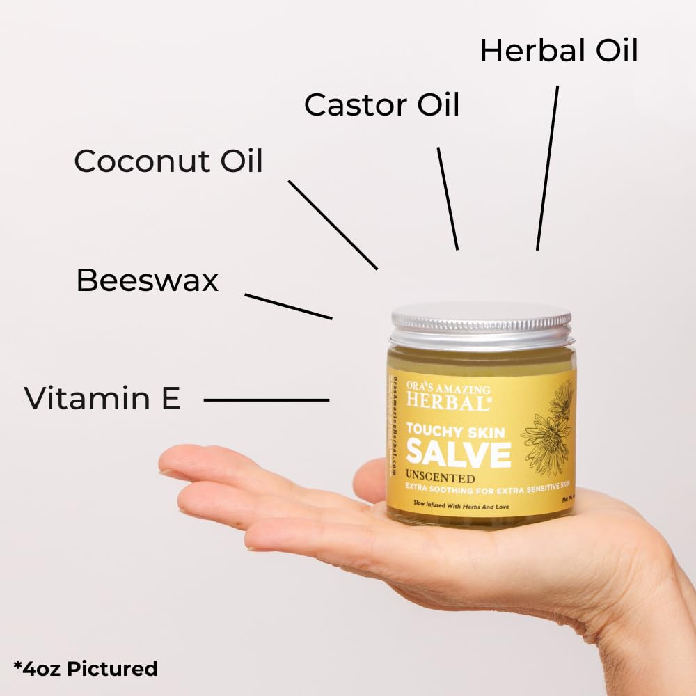Natural Moisturizing Unscented Calendula Skin Salve, 1 oz 2 Pack T6090