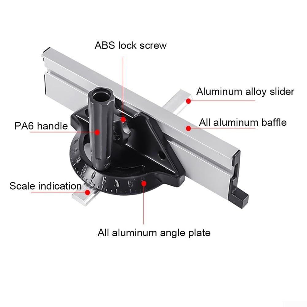 Table Saw Miter Gauge with Fence -60 To 60 Degrees V6929
