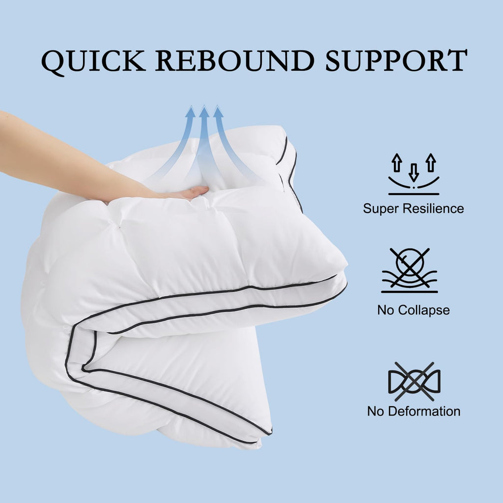 King Size Set of 2 Cotton Pillows T6849