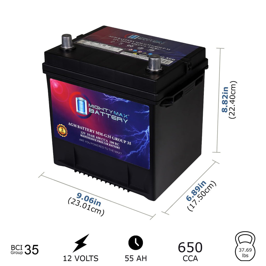 12V 55Ah AGM Replacement Battery O848