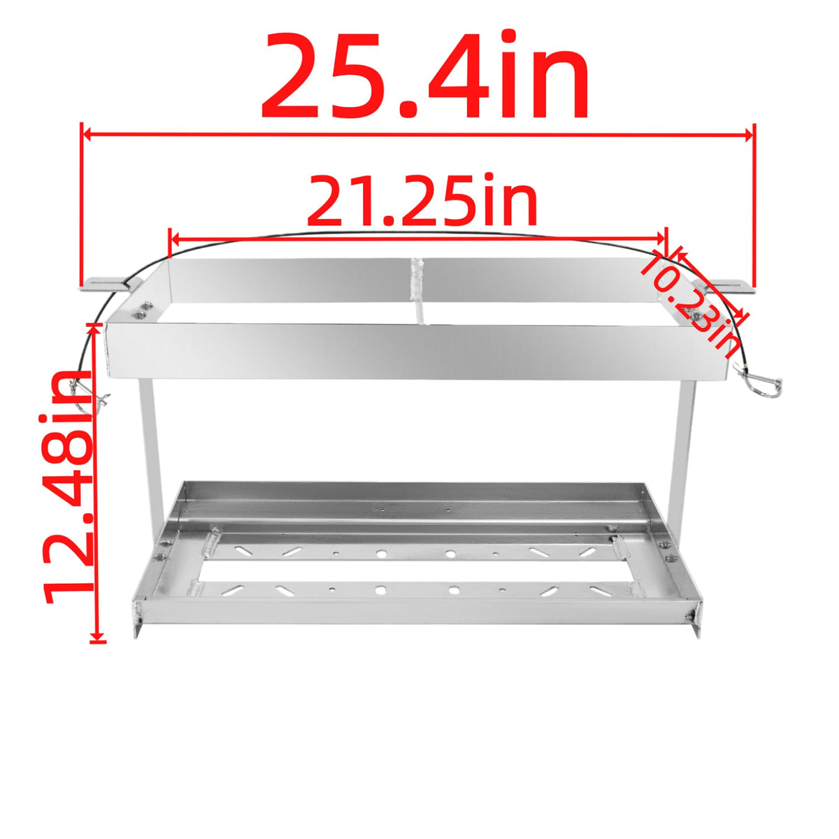 Heavy Duty Fuel Can Holder for 2 5-Gal Jugs E176409
