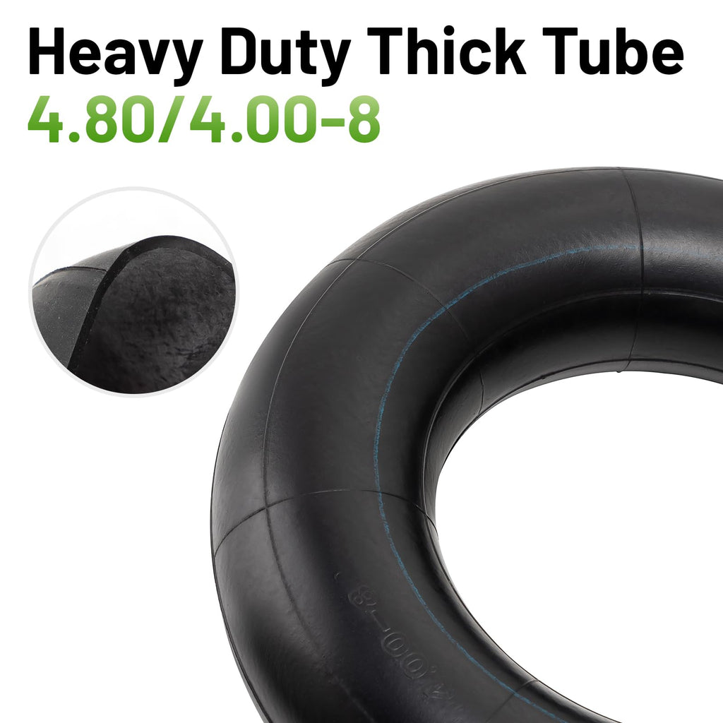 4.80/4.00-8 Replacement Tire Inner Tube with TR87 Angled Valve Pack of 2 B1241