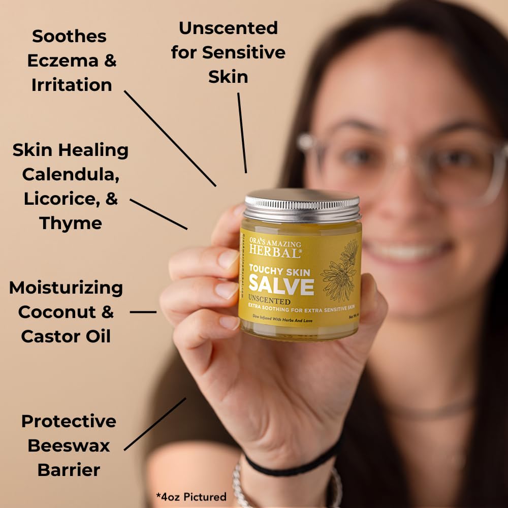 Natural Moisturizing Unscented Calendula Skin Salve, 1 oz 2 Pack T6090