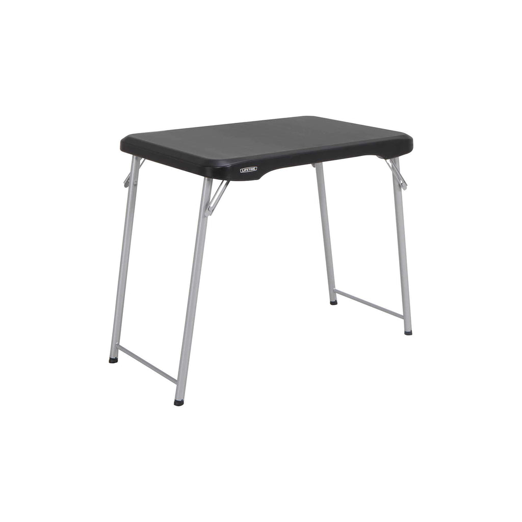 Black and Silver Compact Folding Table A707251