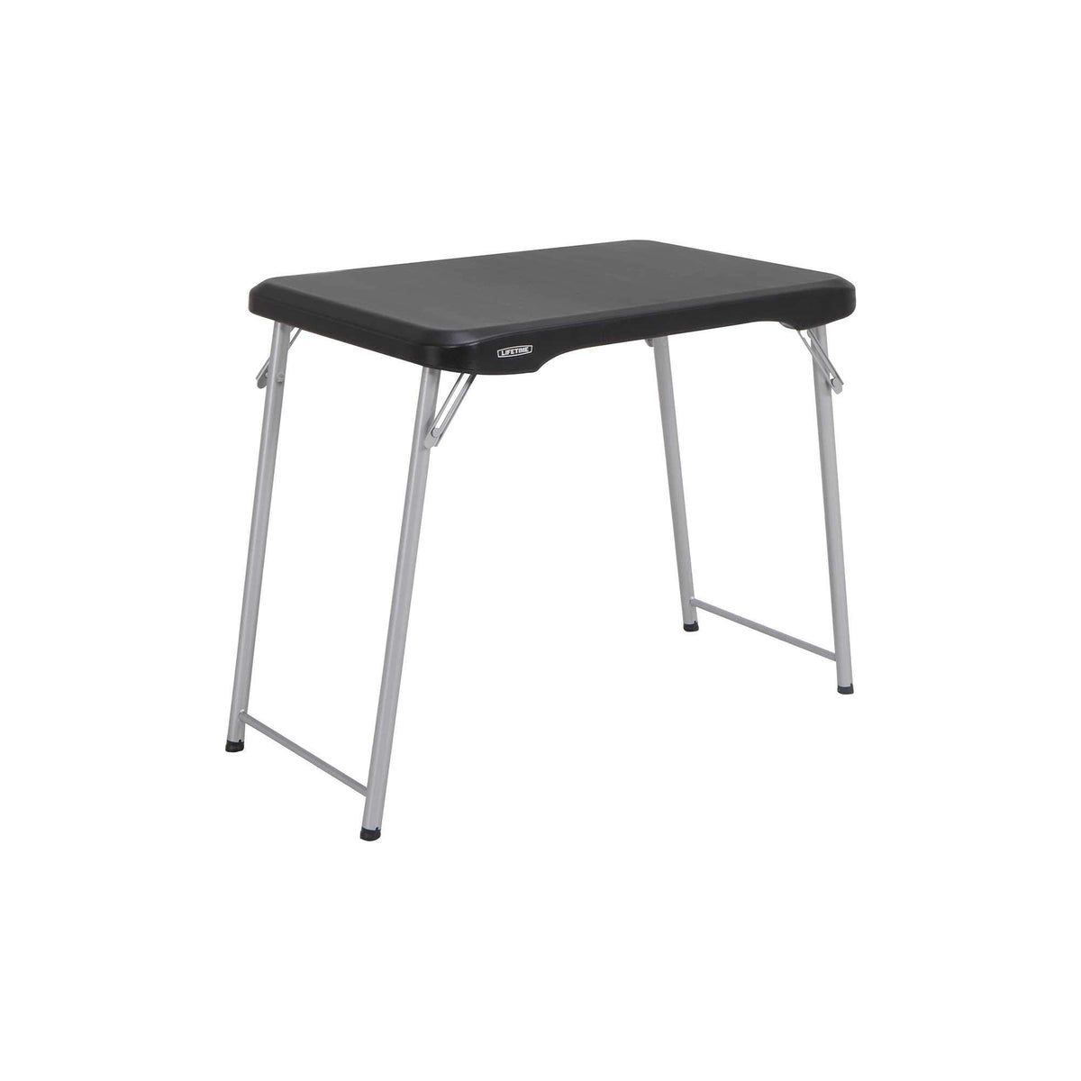 Black and Silver Compact Folding Table A707251