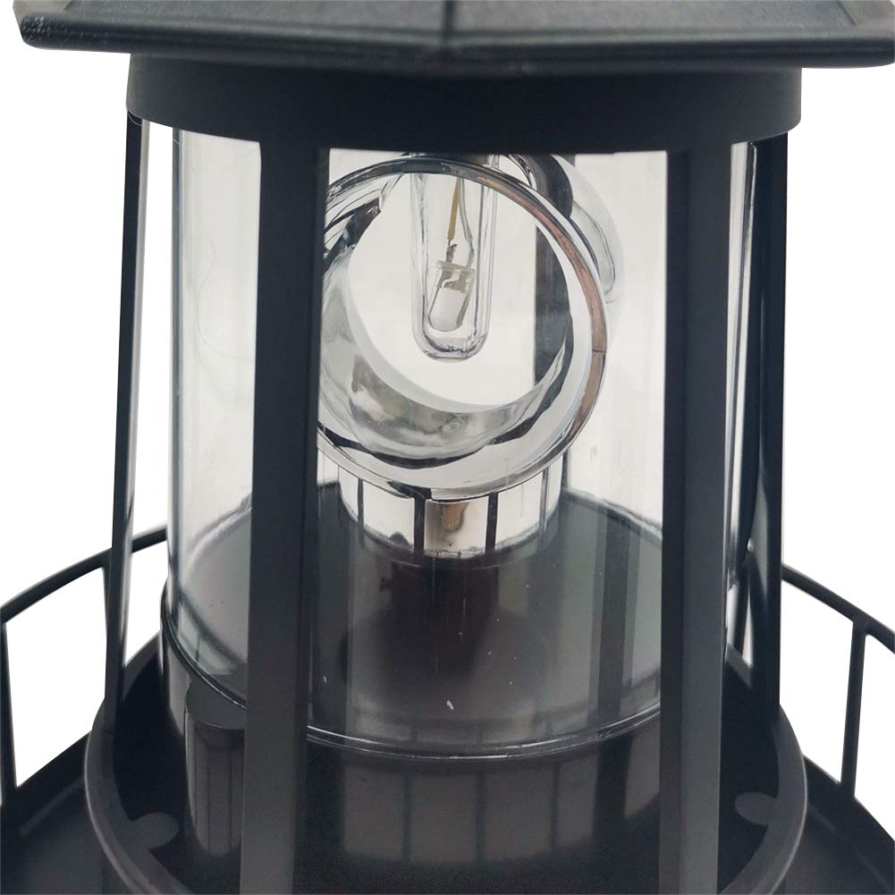 Solar LED Rotating Lighthouse Light F37059