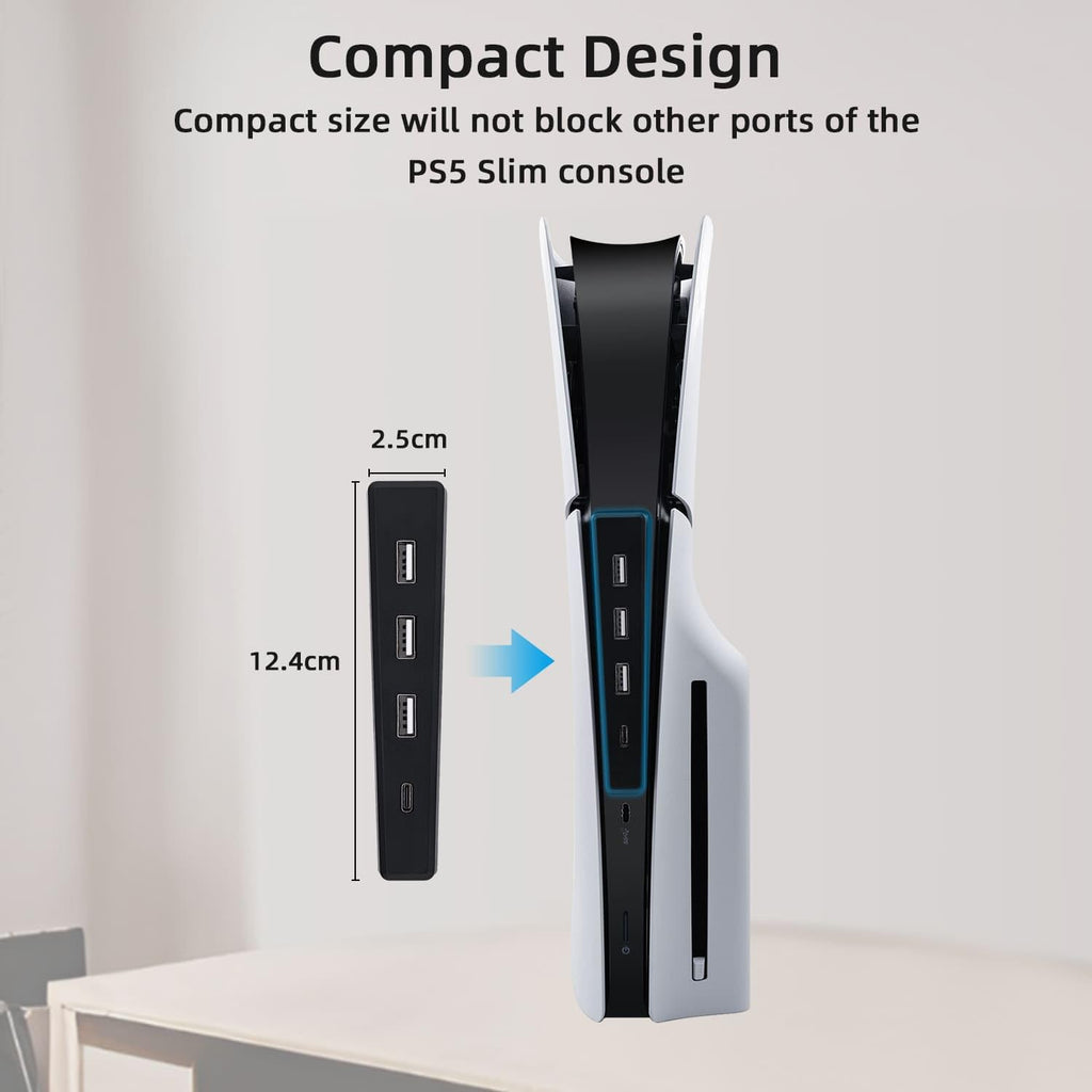 Black 4 Ports USB 2.0 Hub Q709534
