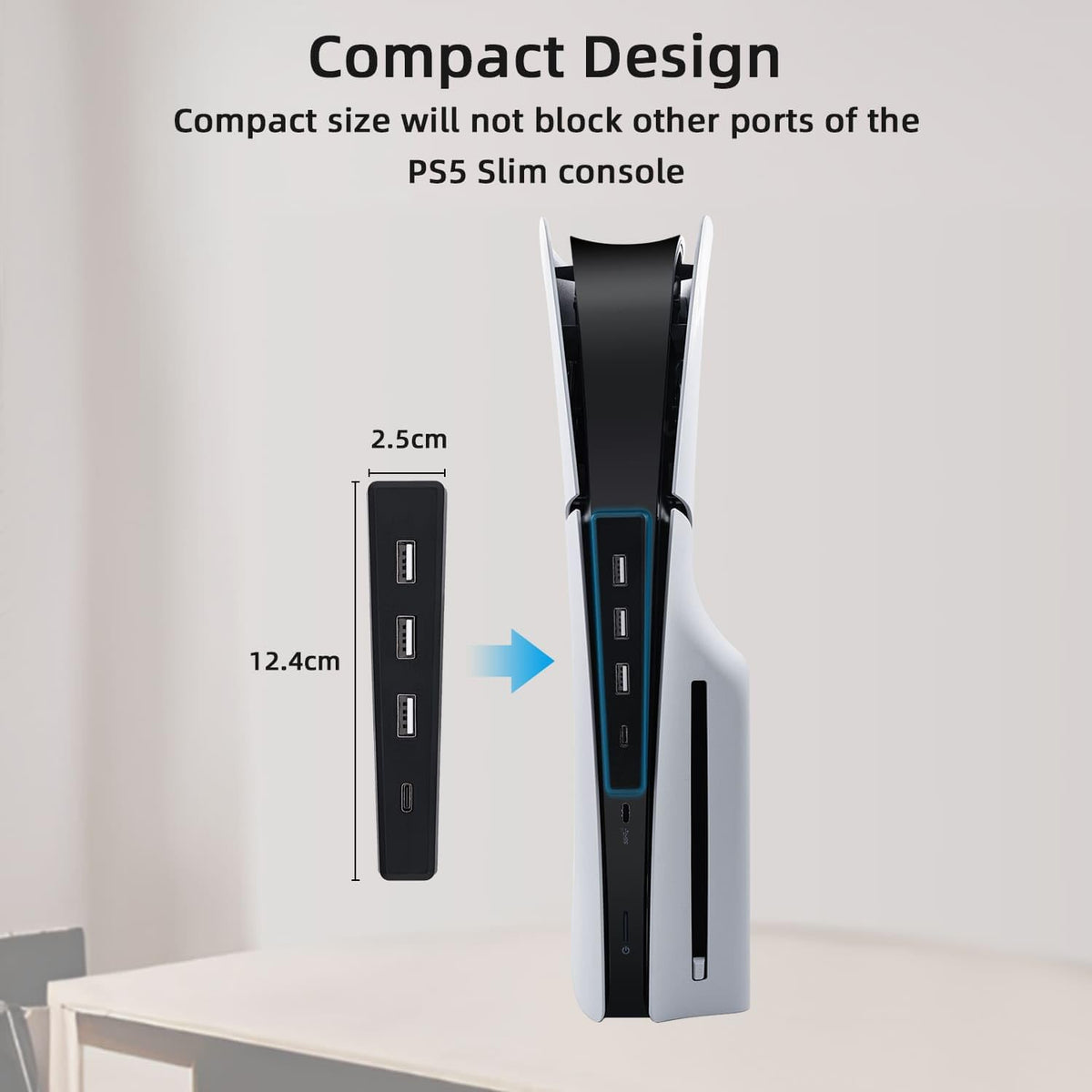 Black 4 Ports USB 2.0 Hub Q709534
