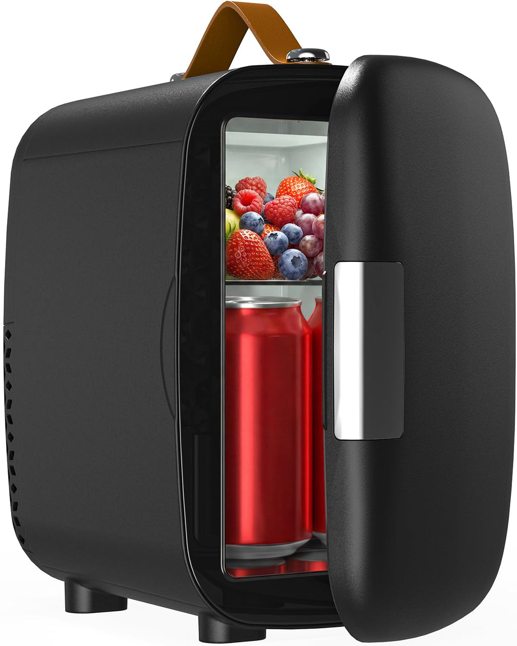 Portable Mini Fridge 4L 6 Can Black X281