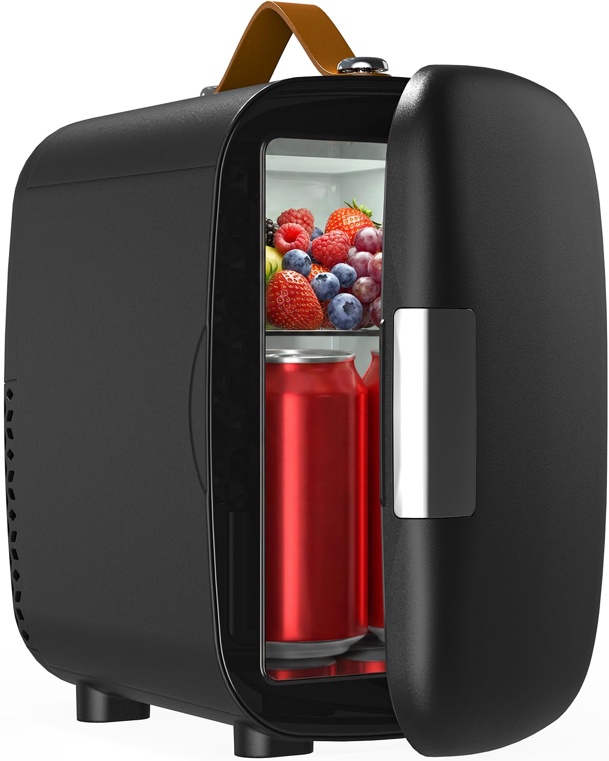 Portable Mini Fridge 4L 6 Can Black X281