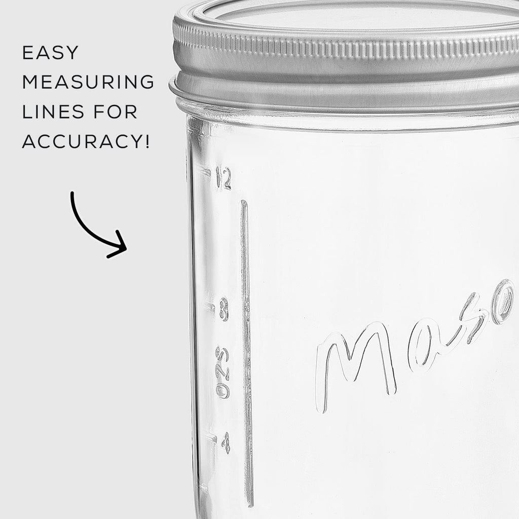 16 Oz 6-Pack Wide Mouth Glass Mason Jars with Lids M676997