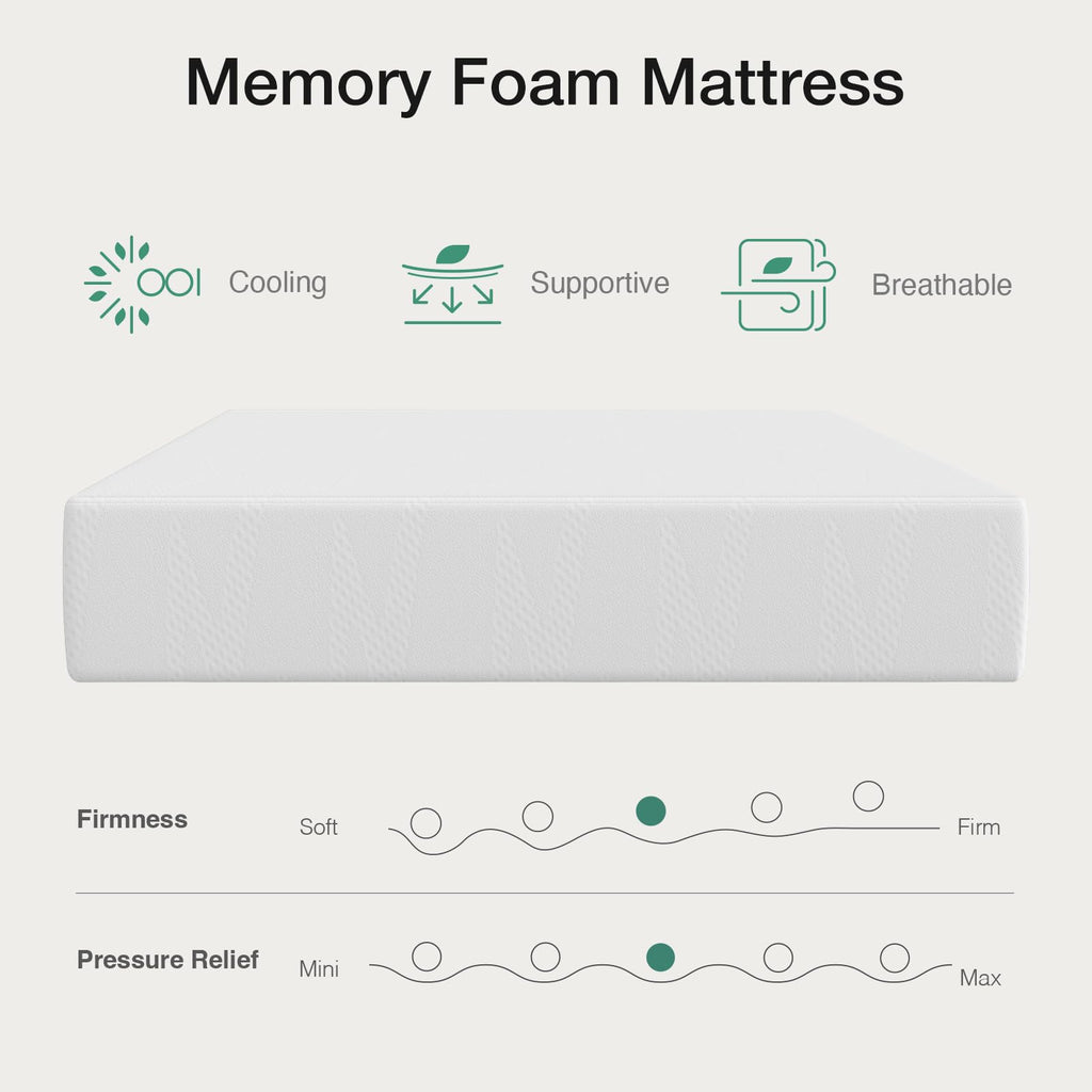 10 Inch Gel Memory Foam Full Mattress L296