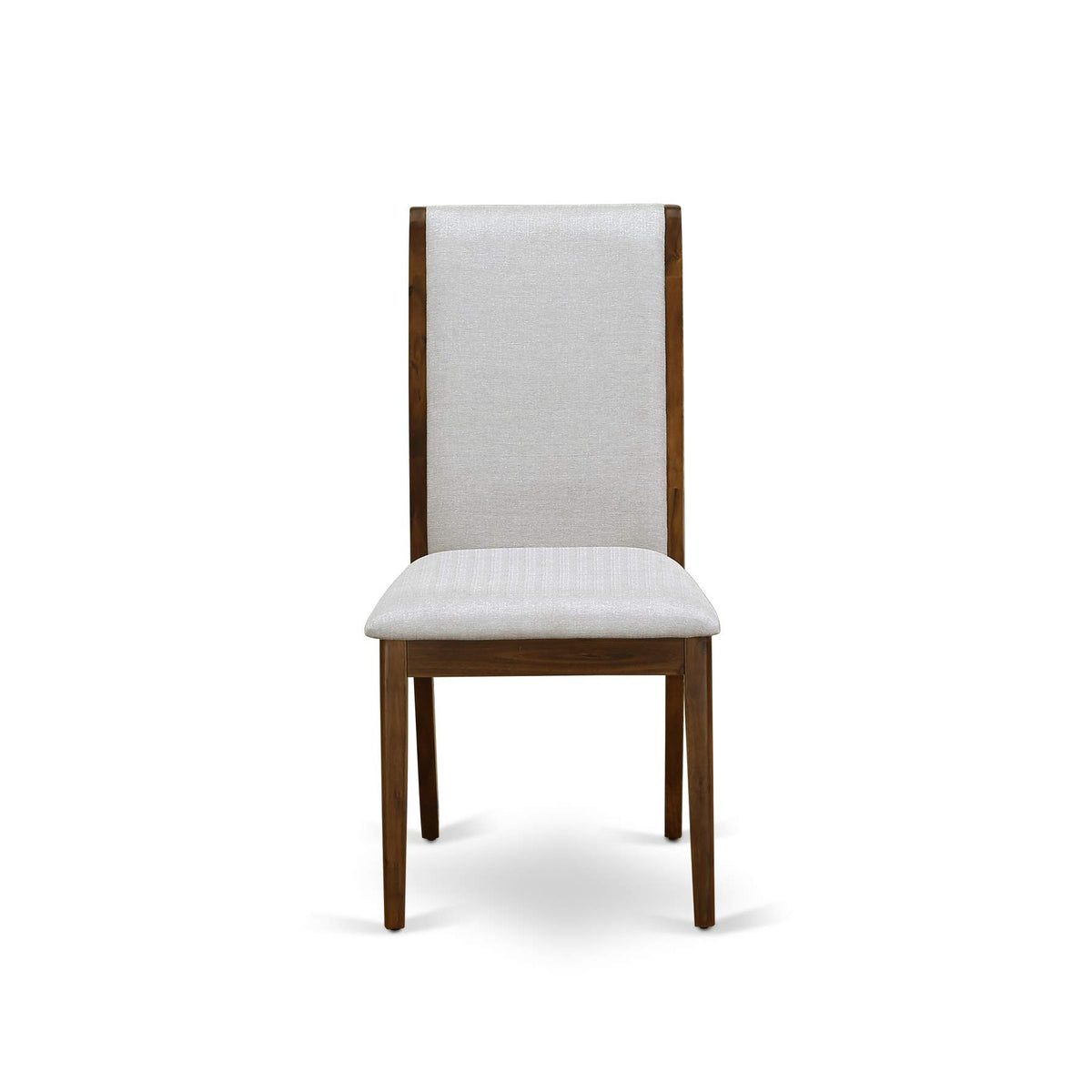 9 Piece Walnut Dining Room Set with 8 Grey Linen Chairs G7511