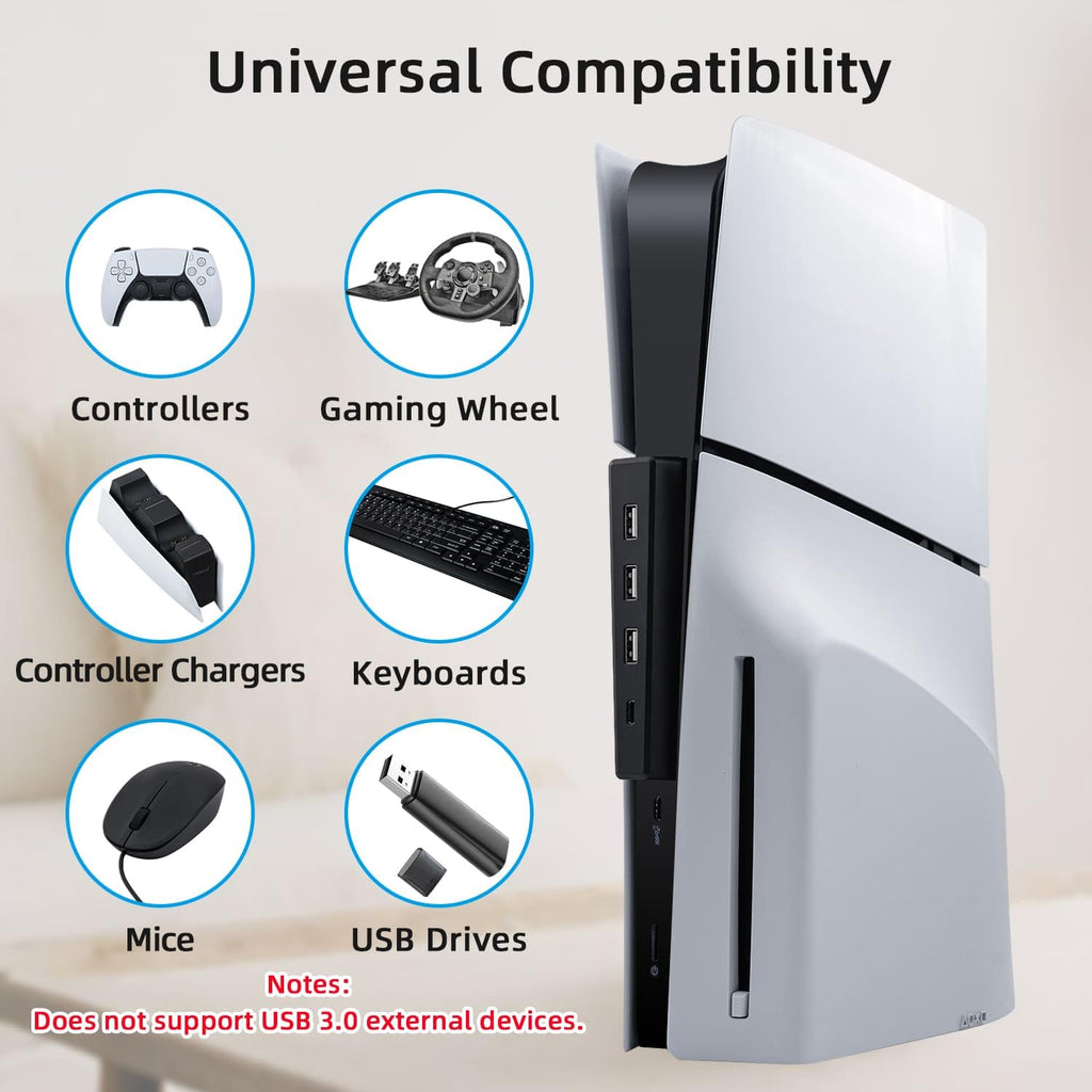 Black 4 Ports USB 2.0 Hub Q709534