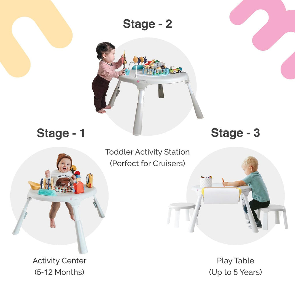 Convertible 3-in-1 Baby Activity Center & Play Table Q274908