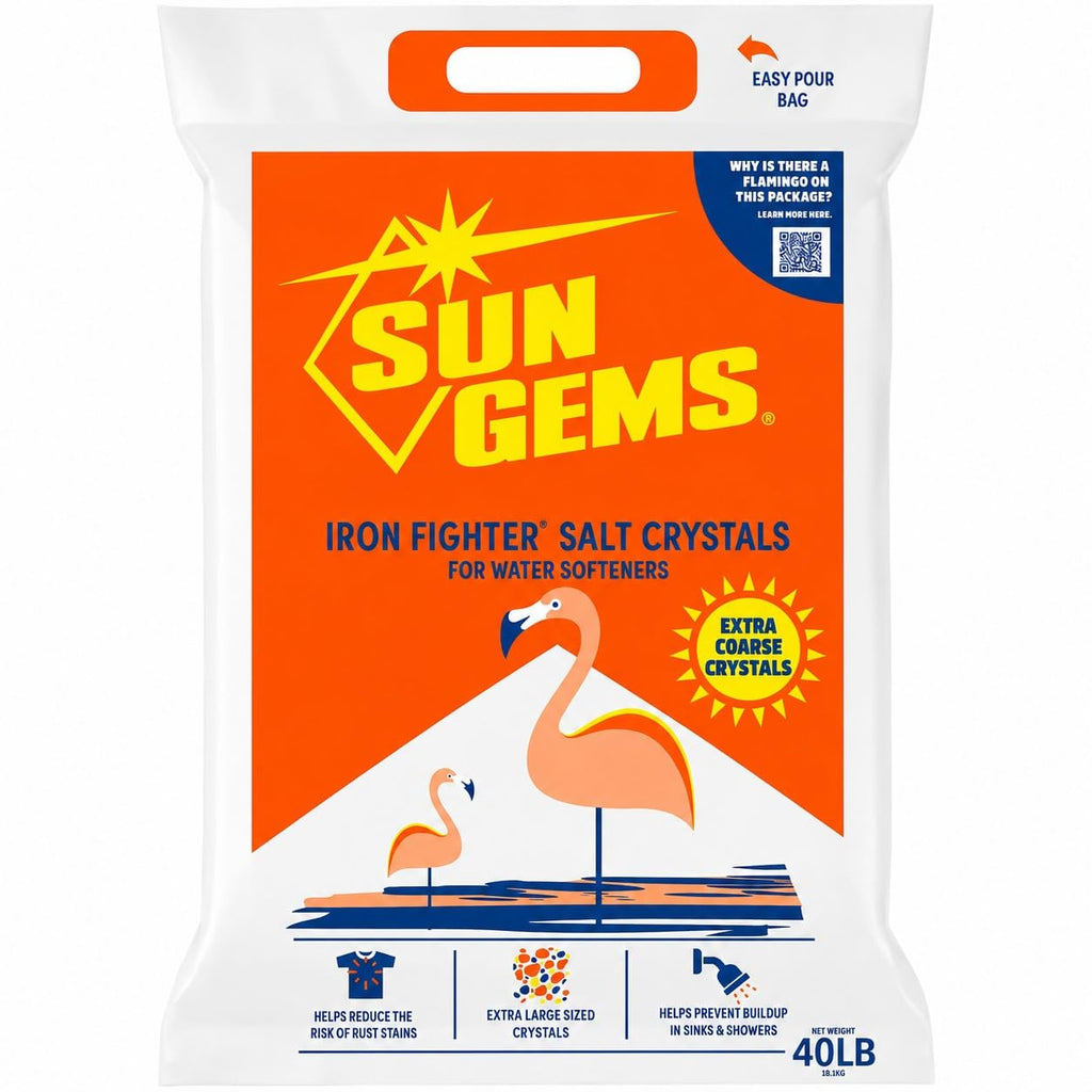 40 lb Extra Coarse Water Softener Salt Crystals J2389