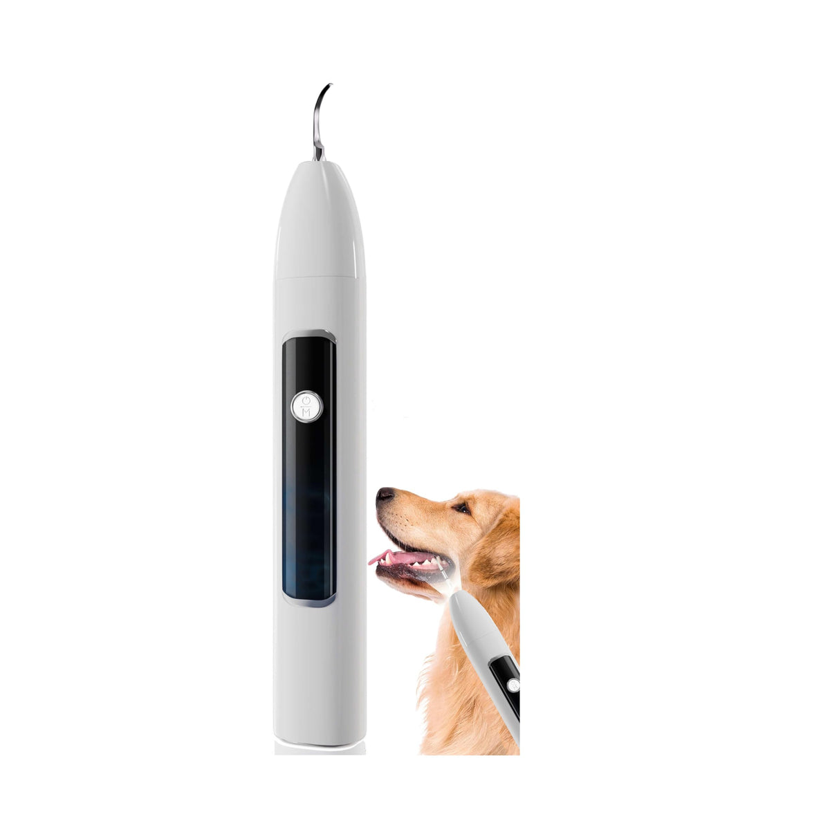 Ultrasonic Pet Dental Cleaner with 4 Tips, 3 Modes, LED, White R621