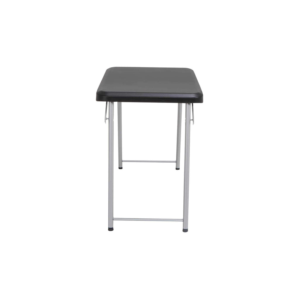 Black and Silver Compact Folding Table A707251