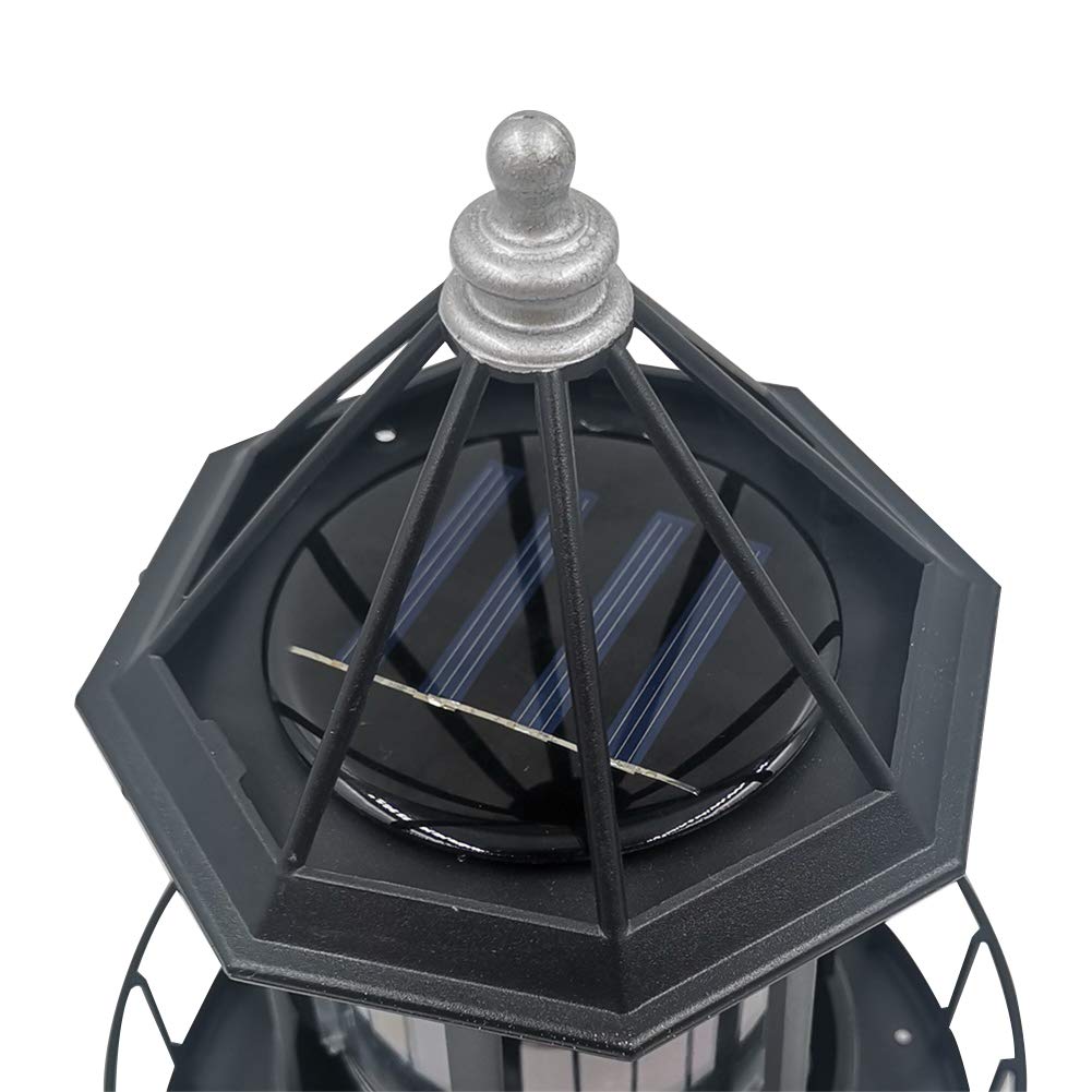 Solar LED Rotating Lighthouse Light F37059