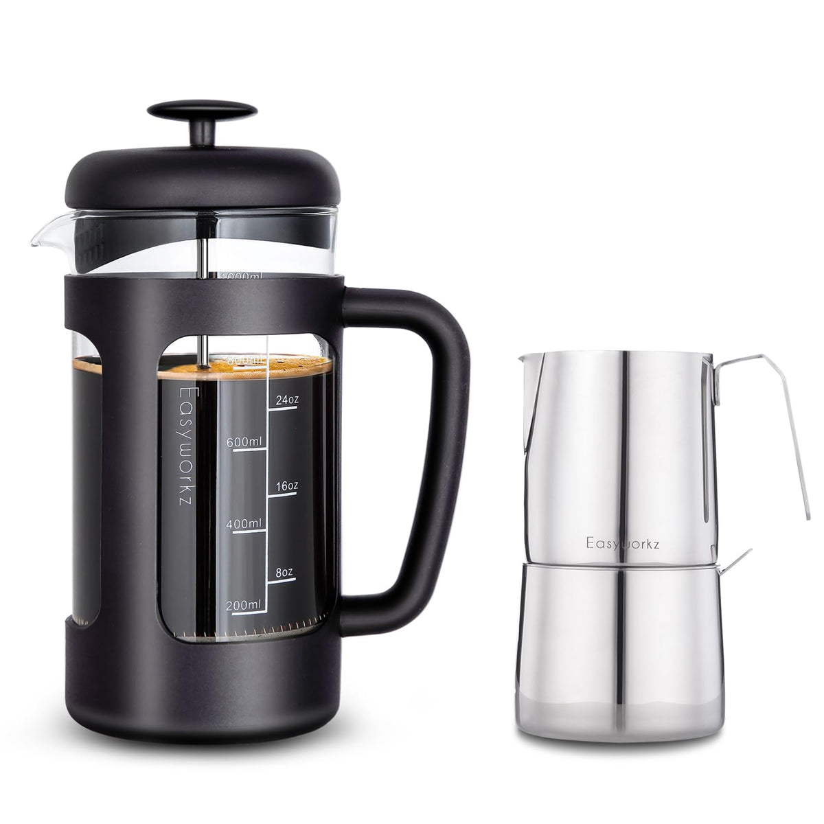 34 oz French Press with Creamer and Sugar Bowl Set N5029