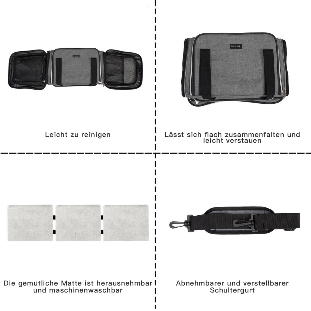 Airline Approved Soft Side Pet Carrier with Fleece Pad G800