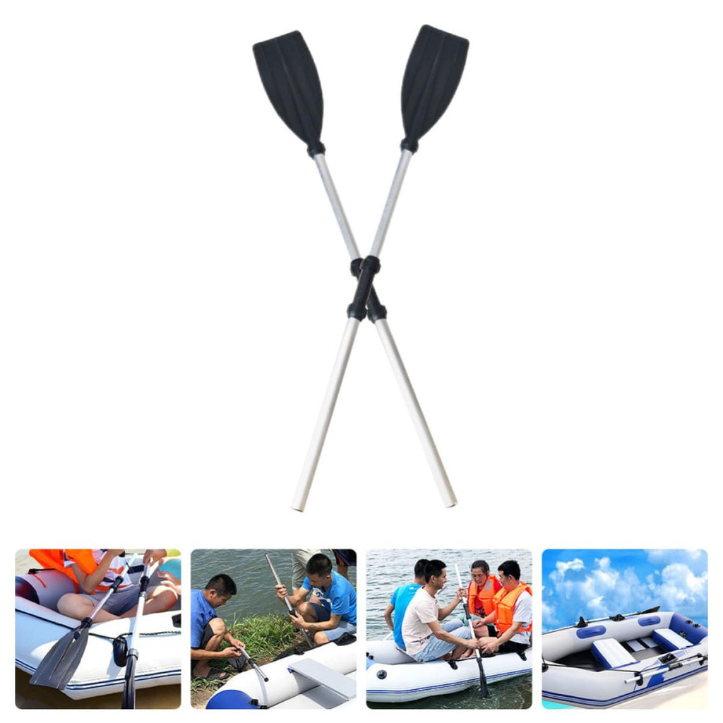 2pcs Aluminum Alloy Kayak Paddle Adjustable Telescopic Shaft E88212