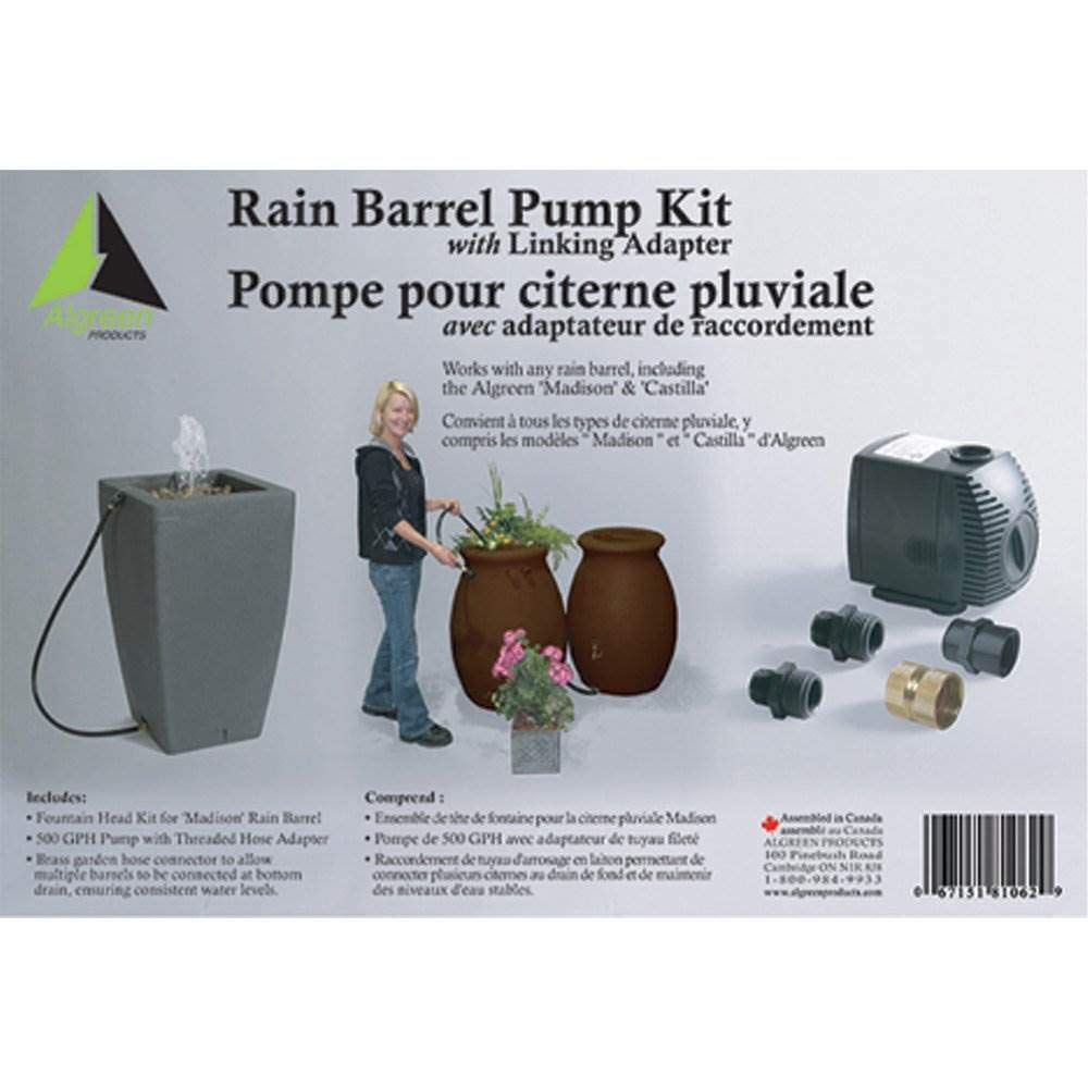500 GPH 50 Gal Rain Barrel Watering System Pump R51864