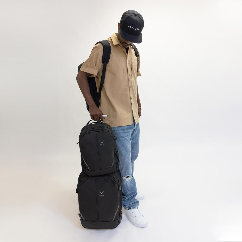 Rolling Backpack with Wheels 43L with Waist Pack Y3858