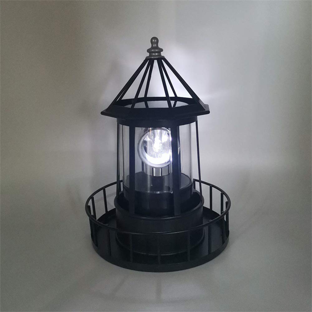Solar LED Rotating Lighthouse Light F37059