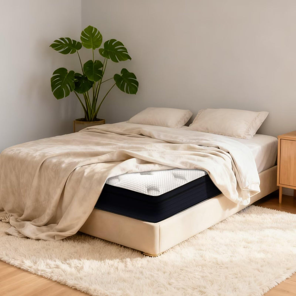 14 Inch Hybrid Green Tea Cooling Gel Memory Foam Mattress W25046