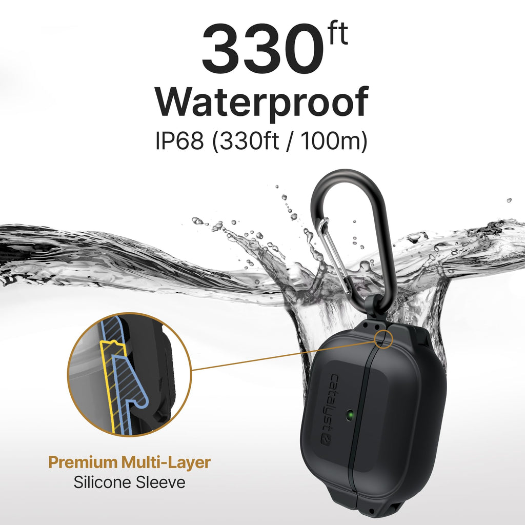 Waterproof Shockproof Protective Case for AirPods 3rd Generation with Carabiner W221109
