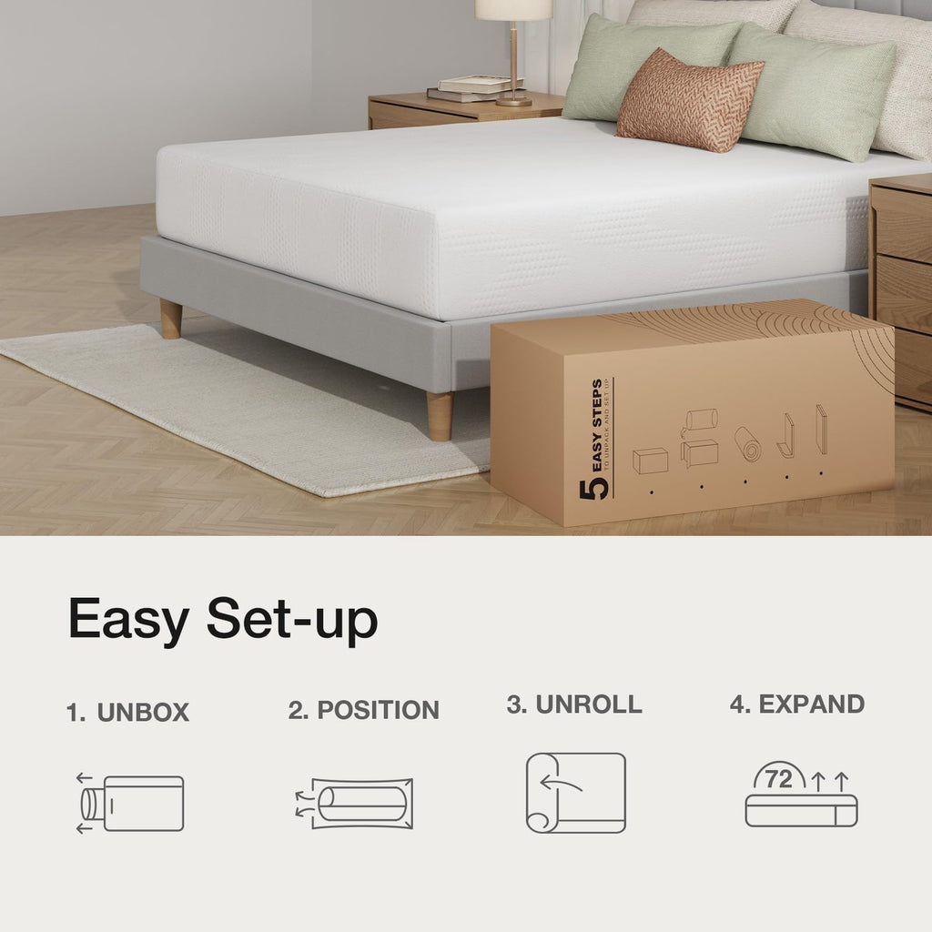 10 Inch Gel Memory Foam Full Mattress L296