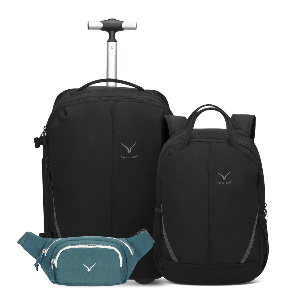 Rolling Backpack with Wheels 43L with Waist Pack Y3858