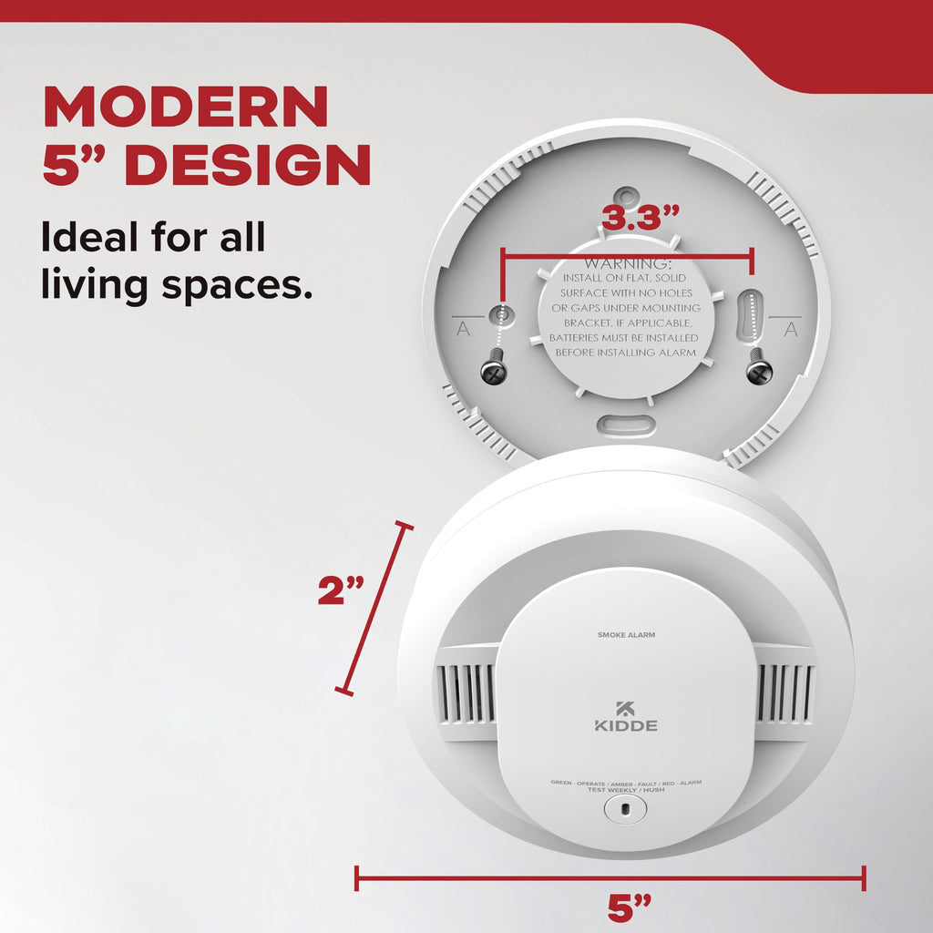 Smoke Detector, AA Battery-Powered, 3 Pack R31703