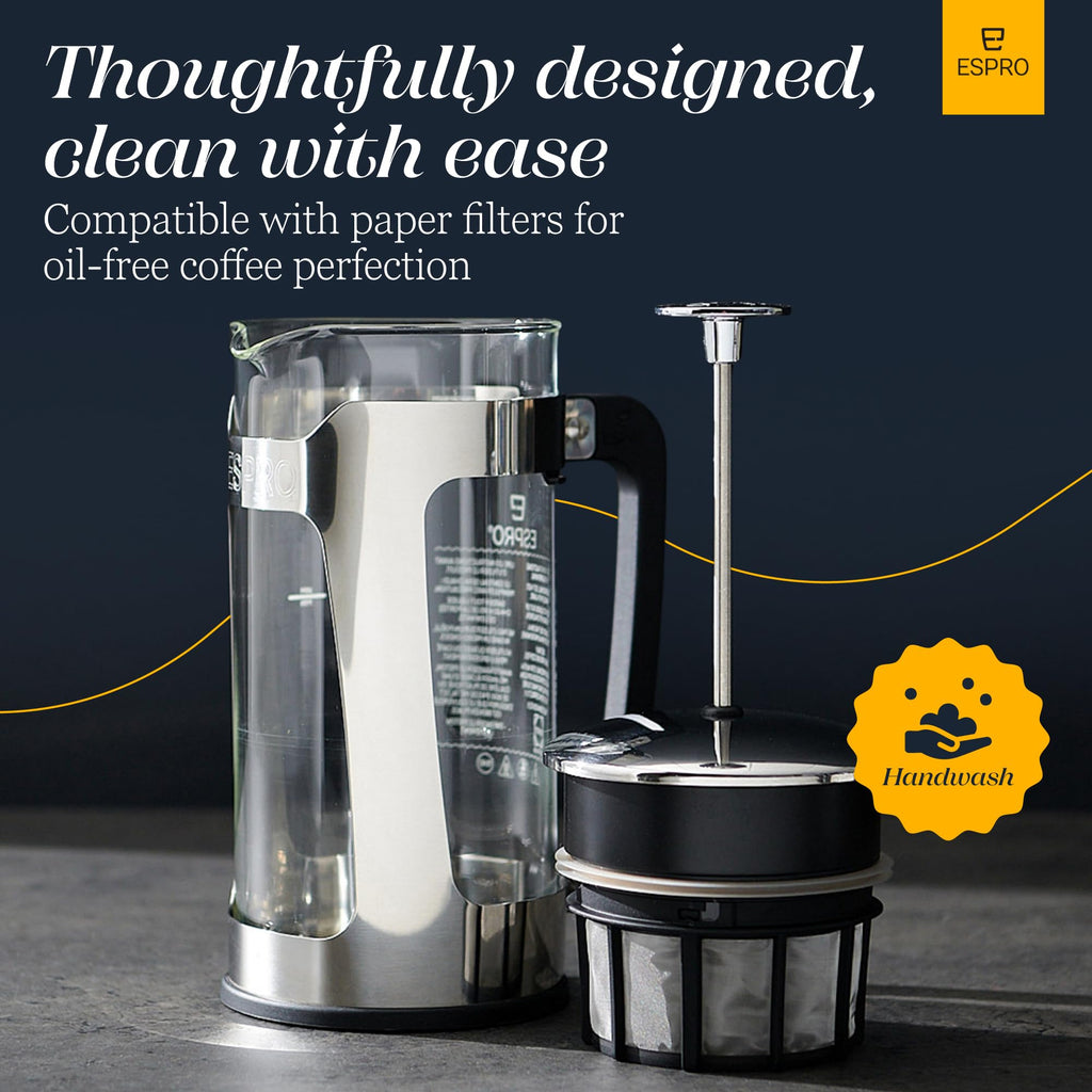 32oz Stainless Steel French Press Coffee Maker Q472