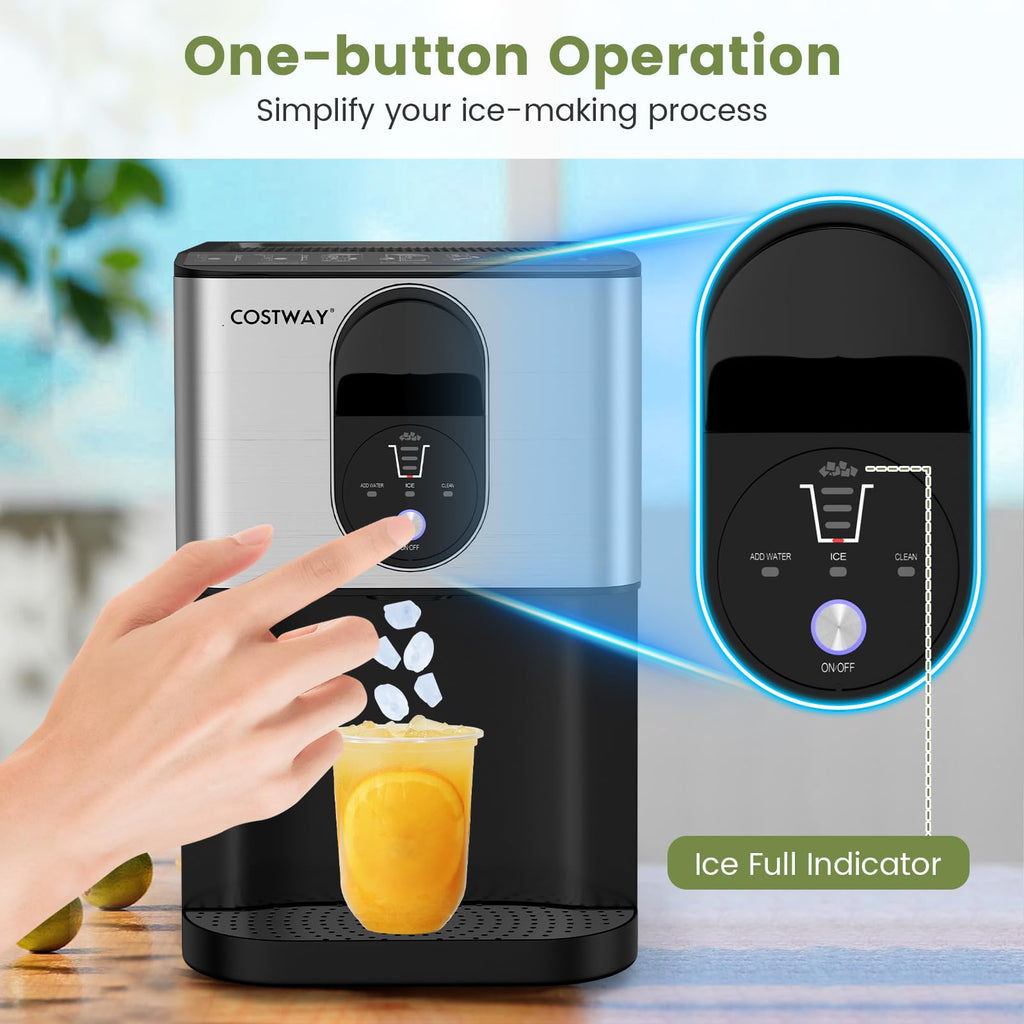 Self Dispensing Nugget Ice Maker Countertop 56Lbs/24H F87239