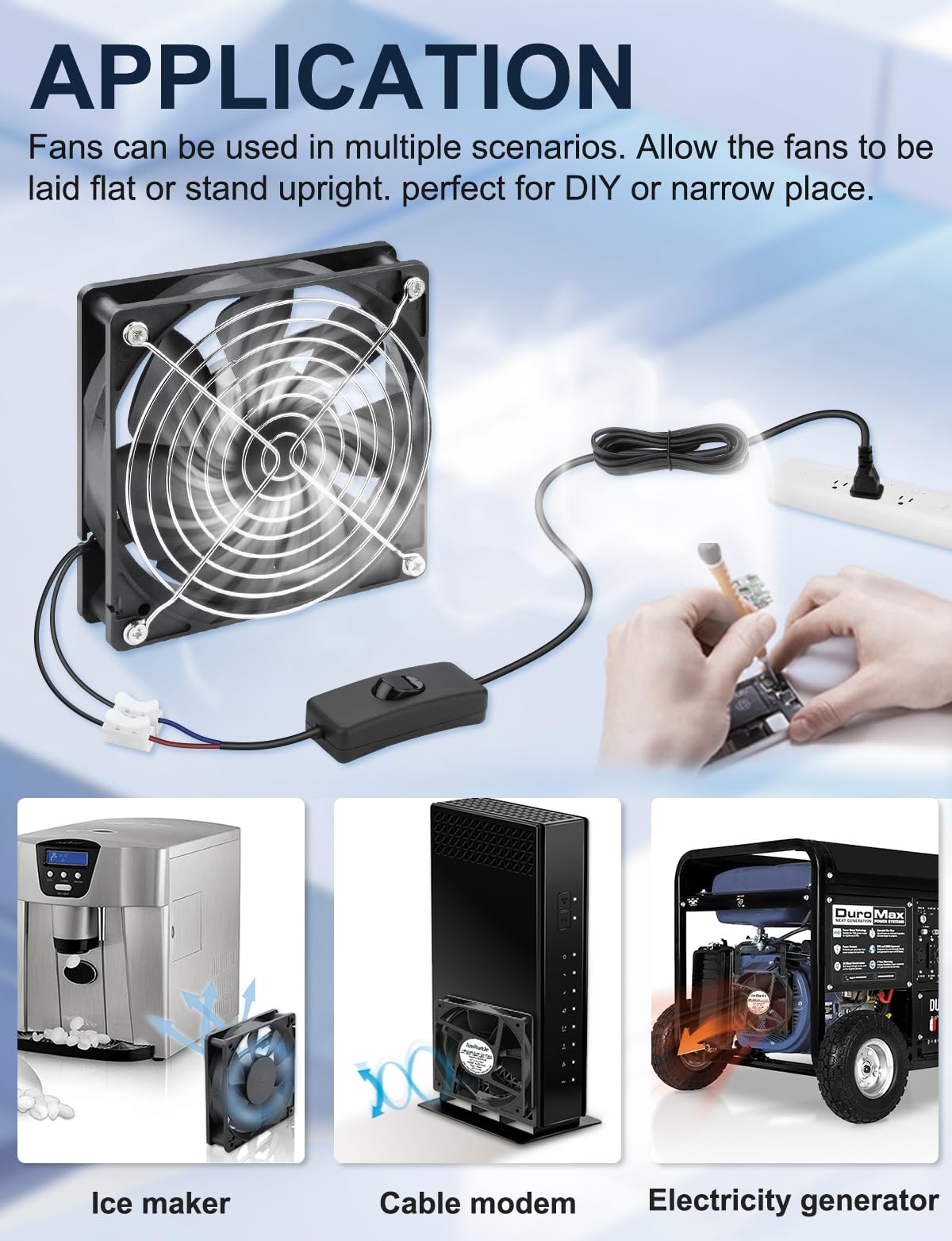 120mm x 25mm 120V Brushless Axial Fan U9750