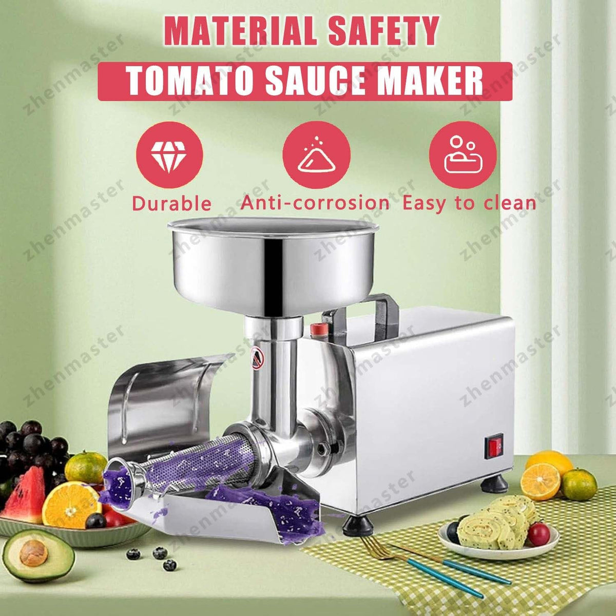 450W Stainless Steel Electric Tomato Strainer A959