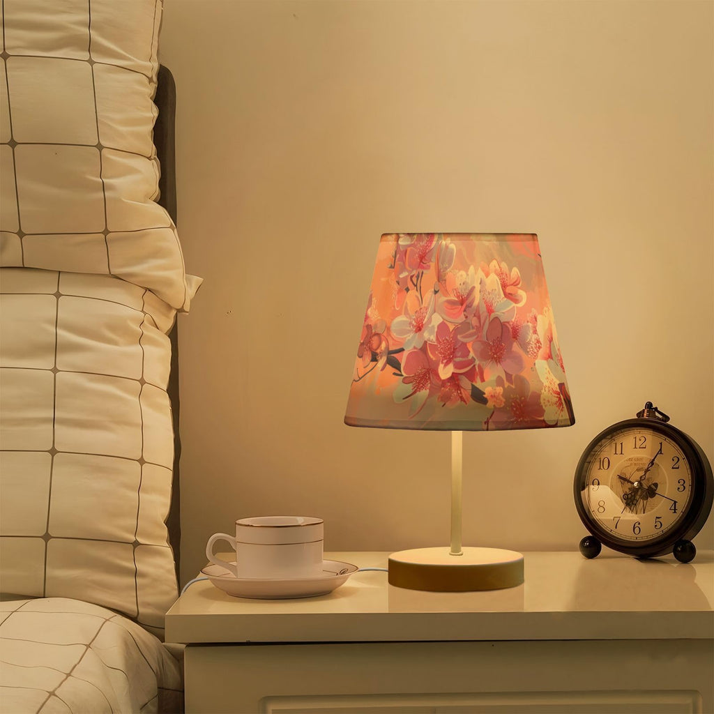 Cherry Blossoms Painting 3-Way Dimmable LED Table Lamp X135703