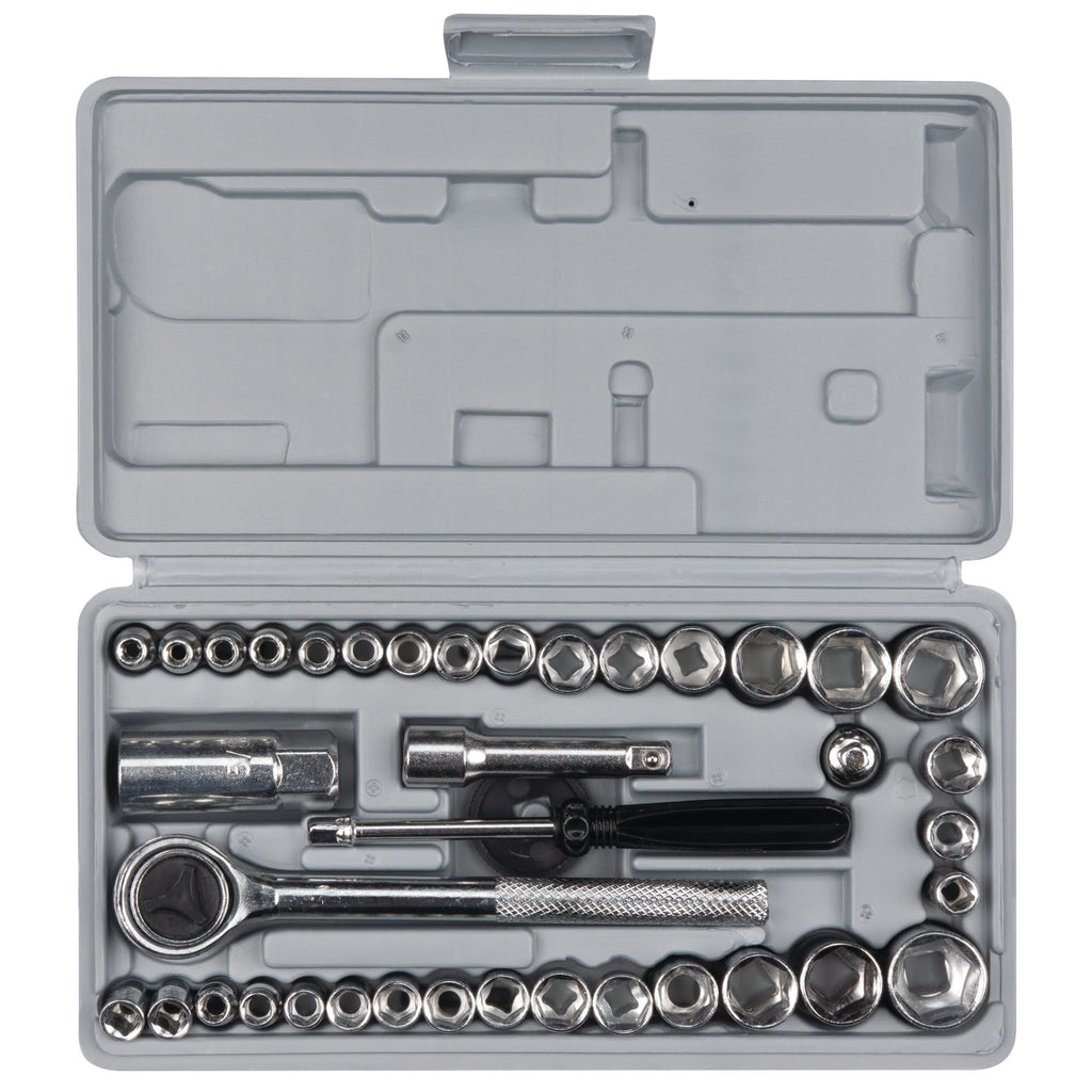 40-Piece SAE and Metric Socket Wrench Set A250