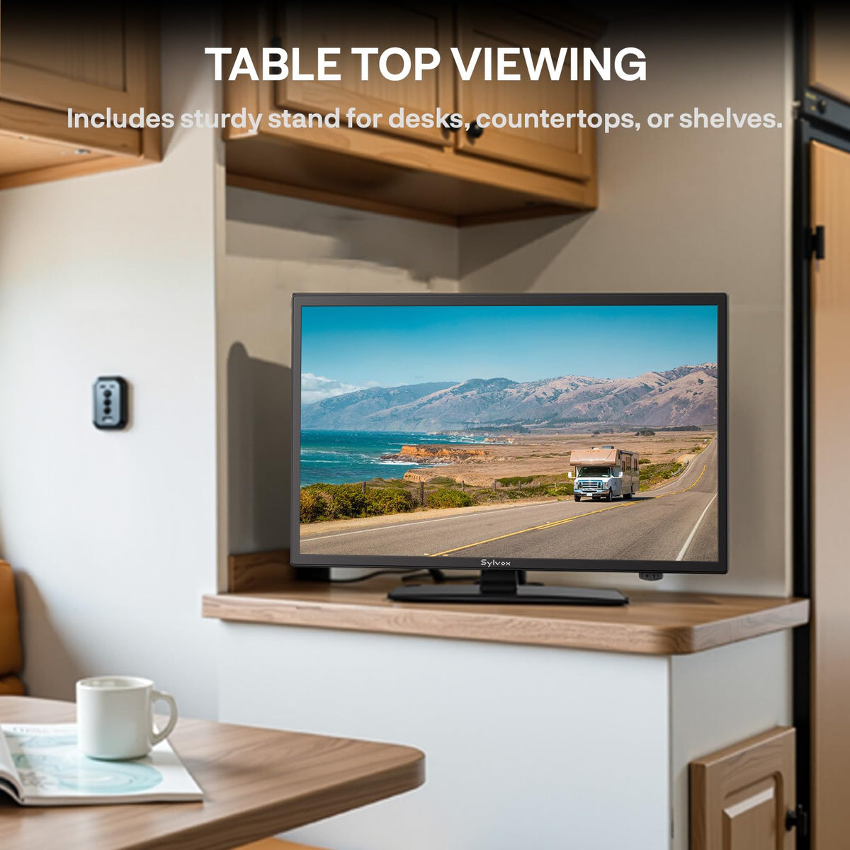 19'' 12V RV TV with Built-in DVD 1080P Q766