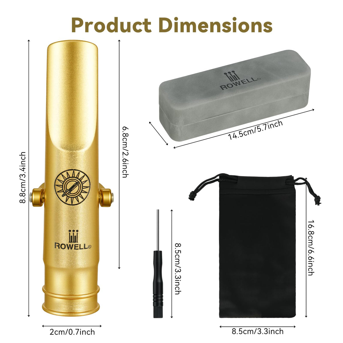 Alto Saxophone Metal Mouthpiece Q722733